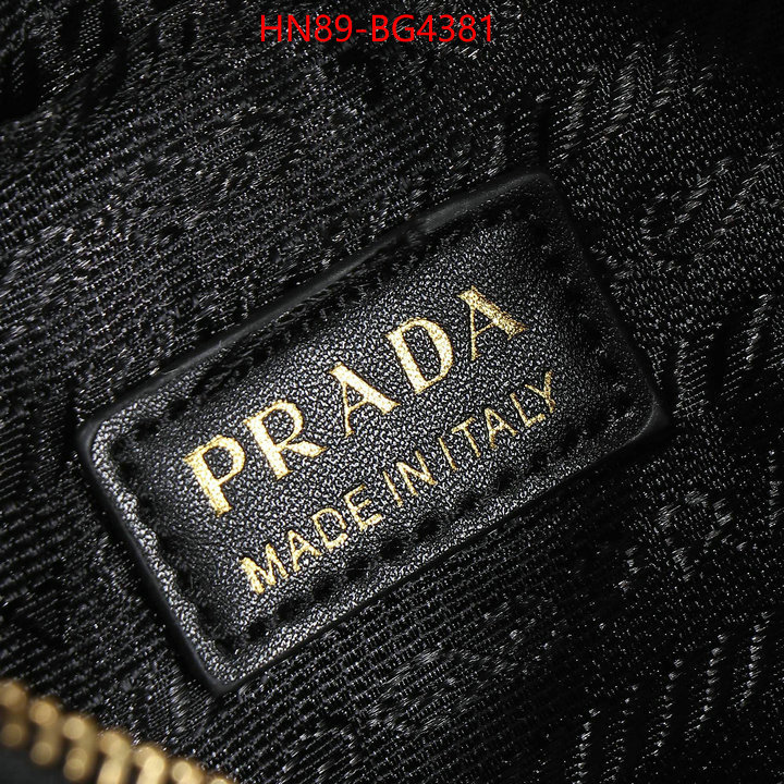 Prada Bags (4A)-Diagonal- buy high-quality fake ID: BG4381 $: 89USD,