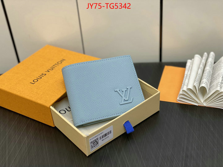 LV Bags(TOP)-Wallet online from china designer ID: TG5342 $: 75USD