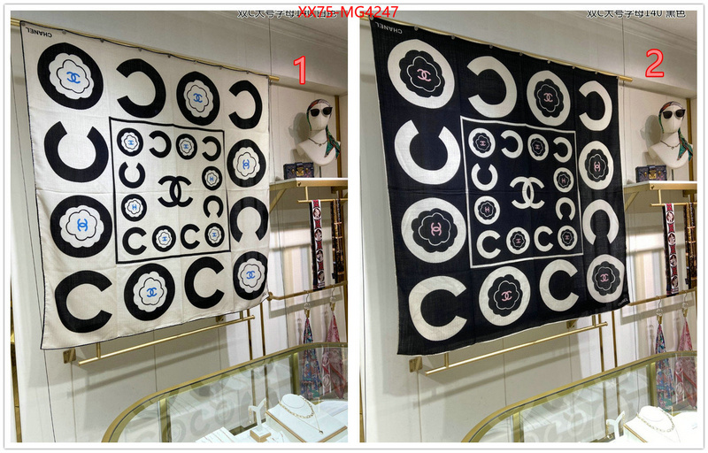 Scarf-Chanel top fake designer ID: MG4247 $: 75USD