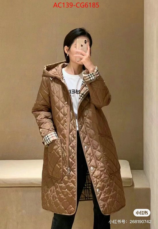 Down jacket Women-Burberry perfect replica ID: CG6185 $: 139USD