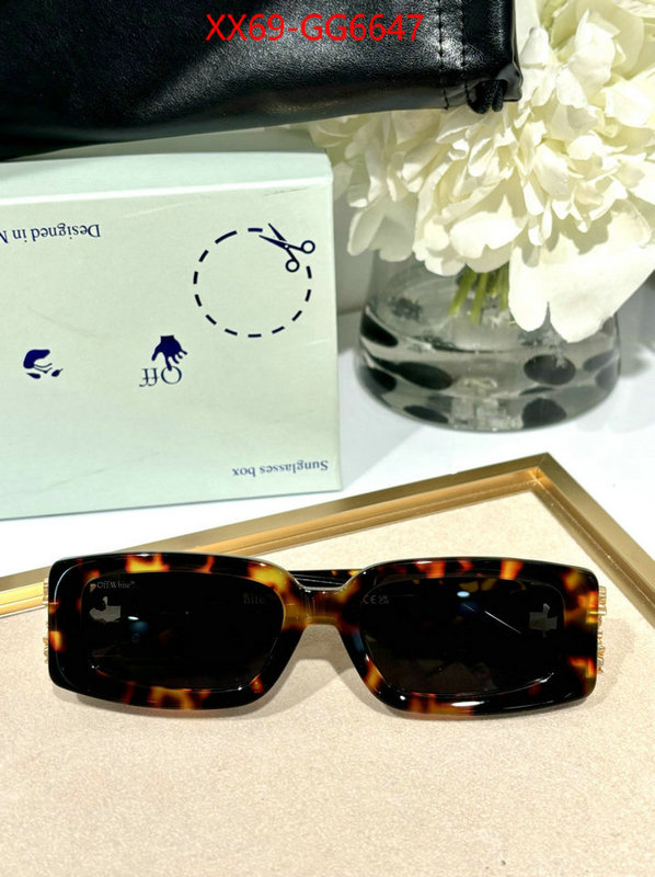 Glasses-Offwhite replicas buy special ID: GG6647 $: 69USD