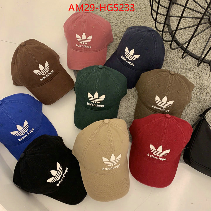 Cap(Hat)-Balenciaga best fake ID: HG5233 $: 29USD