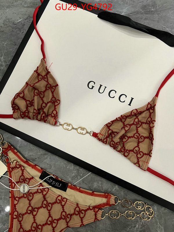 Swimsuit-GUCCI where to buy ID: YG4792 $: 29USD