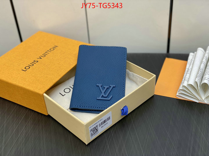 LV Bags(TOP)-Wallet luxury shop ID: TG5343 $: 75USD