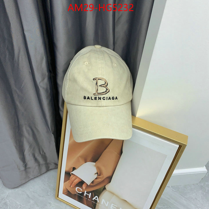 Cap(Hat)-Balenciaga luxury fashion replica designers ID: HG5232 $: 29USD