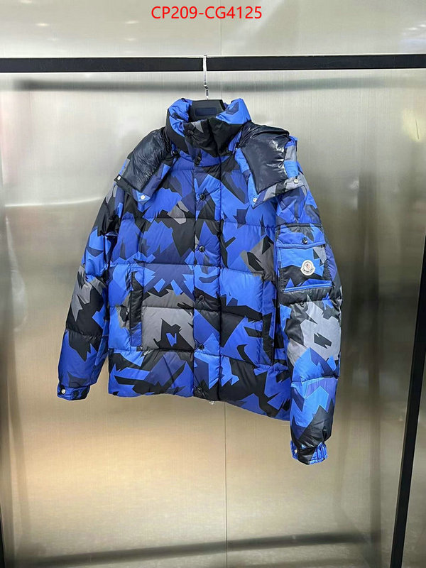 Down jacket Men-Moncler cheap online best designer ID: CG4125 $: 209USD