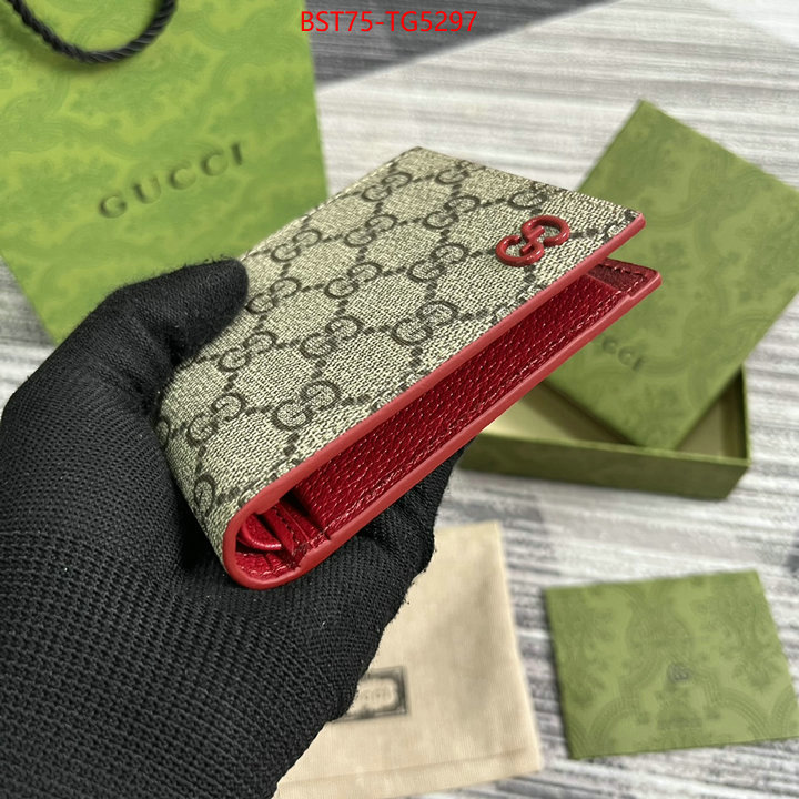 Gucci Bags(TOP)-Wallet- replica designer ID: TG5297 $: 75USD,