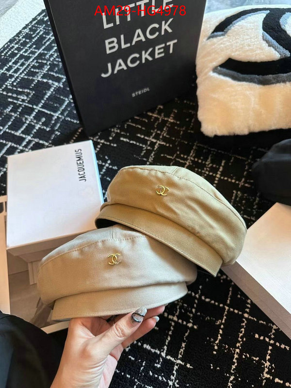 Cap (Hat)-Chanel shop now ID: HG4978 $: 29USD