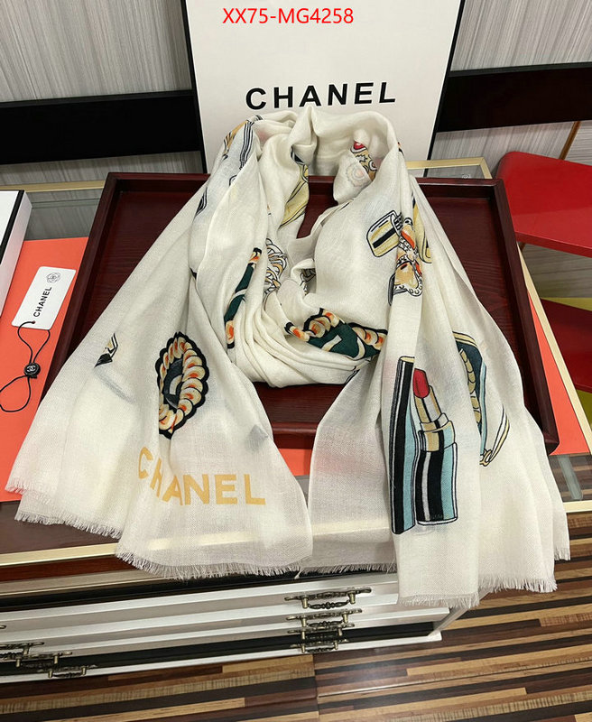 Scarf-Chanel how to buy replcia ID: MG4258 $: 75USD