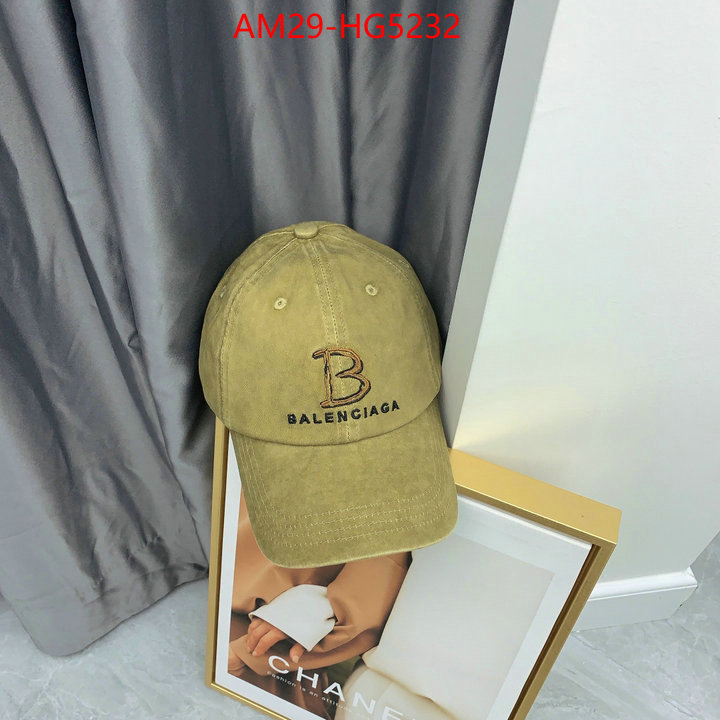 Cap(Hat)-Balenciaga luxury fashion replica designers ID: HG5232 $: 29USD