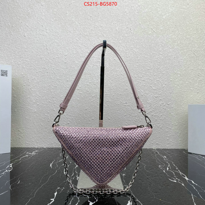 Prada Bags (TOP)-Triangle quality aaaaa replica ID: BG5870 $: 215USD,