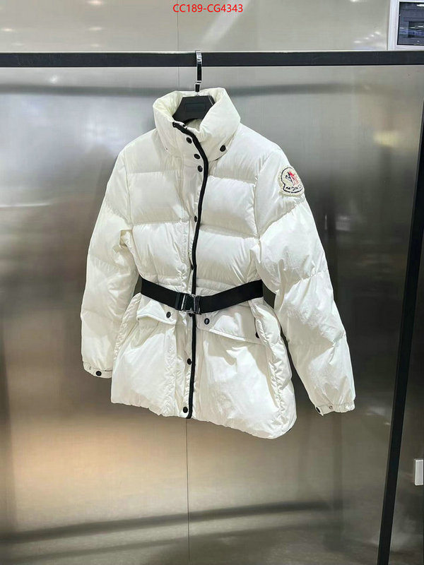 Down jacket Women-Moncler customize best quality replica ID: CG4343 $: 189USD