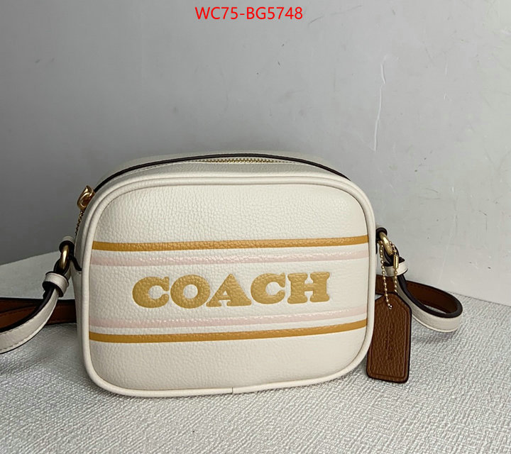 Coach Bags(4A)-Diagonal 2023 perfect replica designer ID: BG5748 $: 75USD,