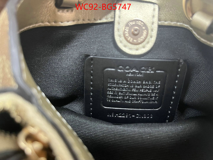 Coach Bags(4A)-Diagonal shop the best high quality ID: BG5747 $: 92USD,