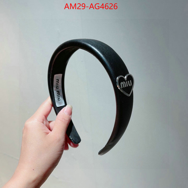 Hair band-MIU MIU find replica ID: AG4626 $: 29USD