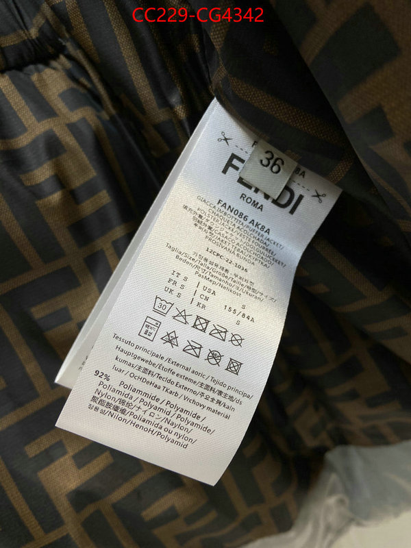 Down jacket Women-Fendi knockoff ID: CG4342 $: 229USD