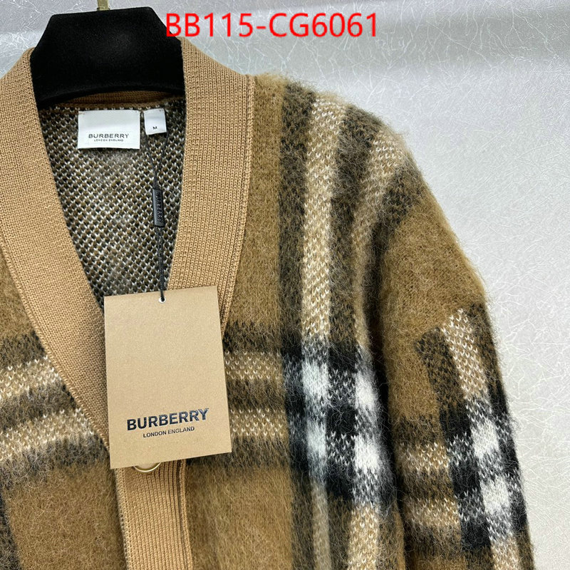 Clothing-Burberry wholesale designer shop ID: CG6061 $: 115USD