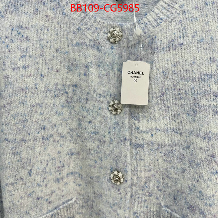 Clothing-Chanel how to find designer replica ID: CG5985 $: 109USD