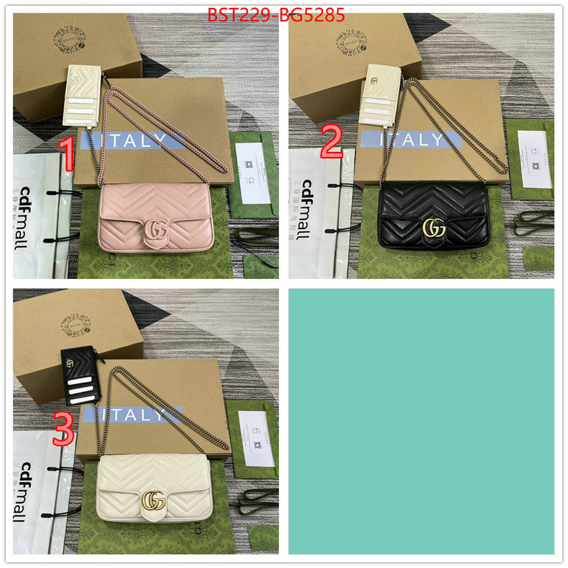 Gucci Bags(TOP)-Marmont where to buy replicas ID: BG5285 $: 229USD,