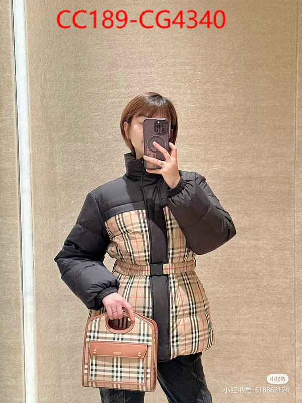 Down jacket Women-Burberry best quality replica ID: CG4340 $: 189USD