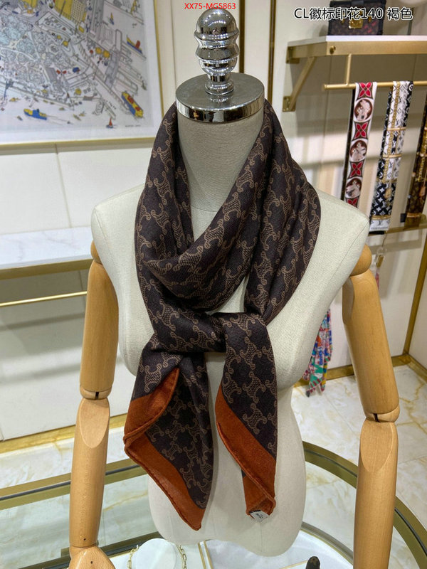 Scarf-CELINE shop cheap high quality 1:1 replica ID: MG5863 $: 75USD