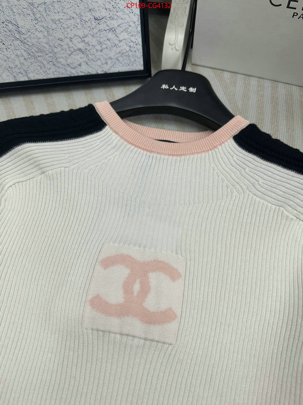 Clothing-Chanel 1:1 replica wholesale ID: CG4132 $: 109USD