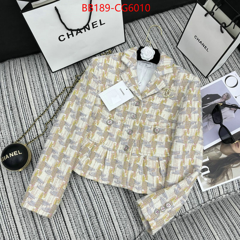 Clothing-Chanel the highest quality fake ID: CG6010 $: 189USD