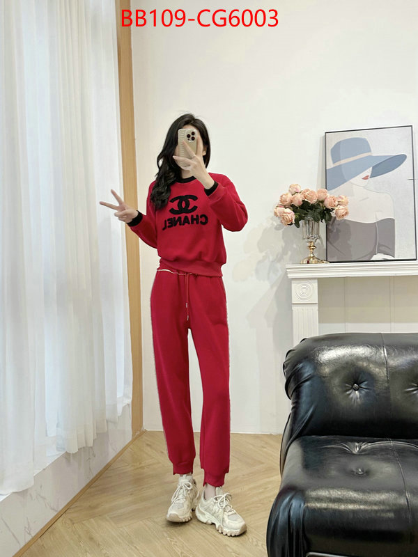 Clothing-Chanel best knockoff ID: CG6003 $: 109USD