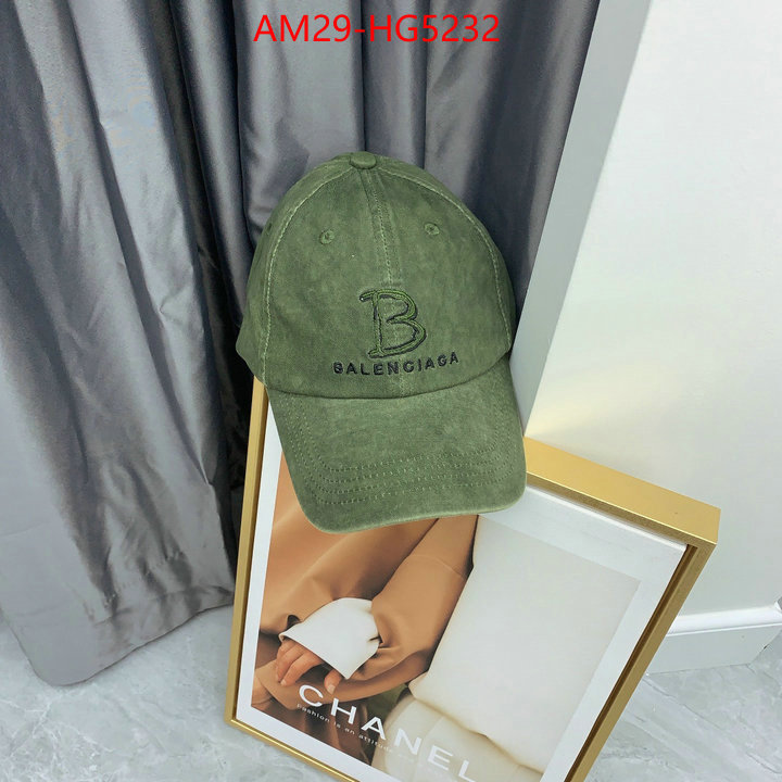 Cap(Hat)-Balenciaga luxury fashion replica designers ID: HG5232 $: 29USD