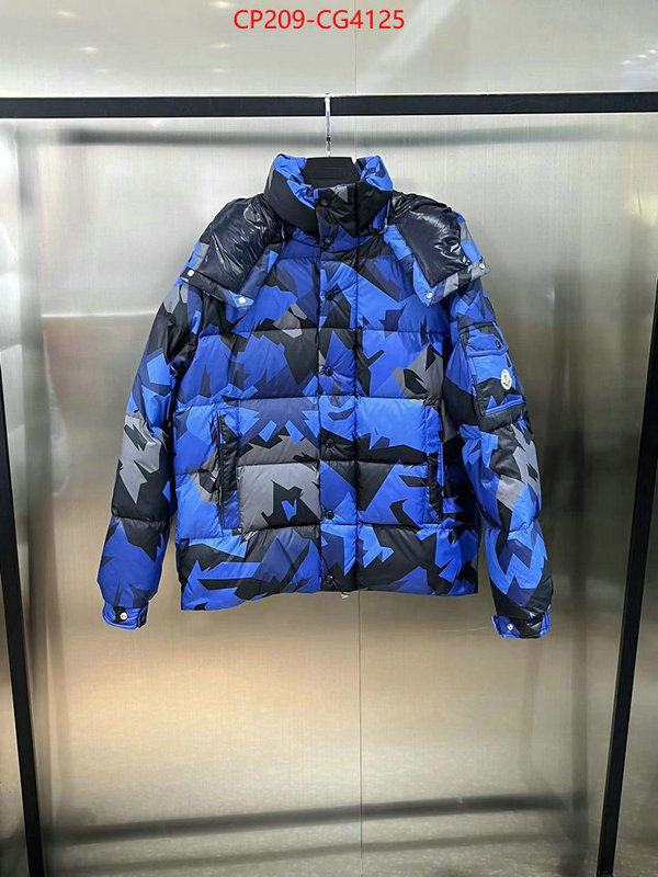 Down jacket Men-Moncler cheap online best designer ID: CG4125 $: 209USD