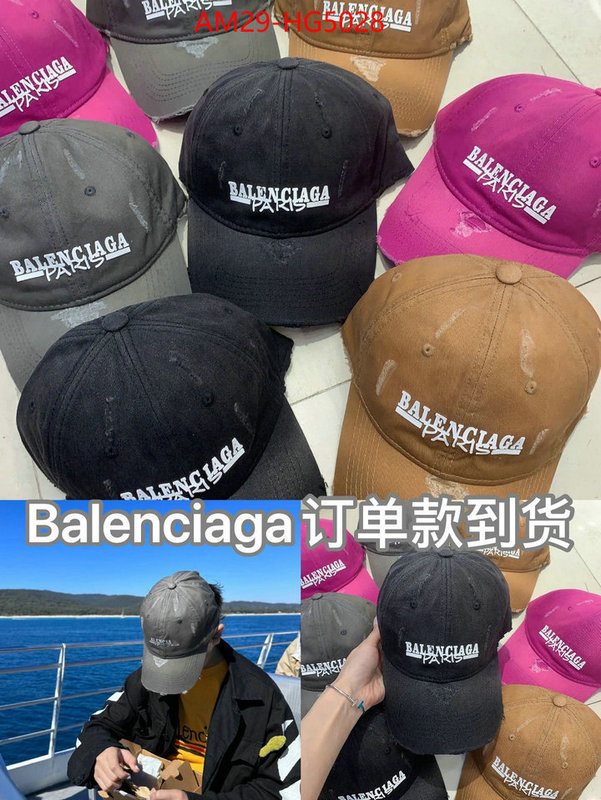 Cap(Hat)-Balenciaga perfect replica ID: HG5028 $: 29USD
