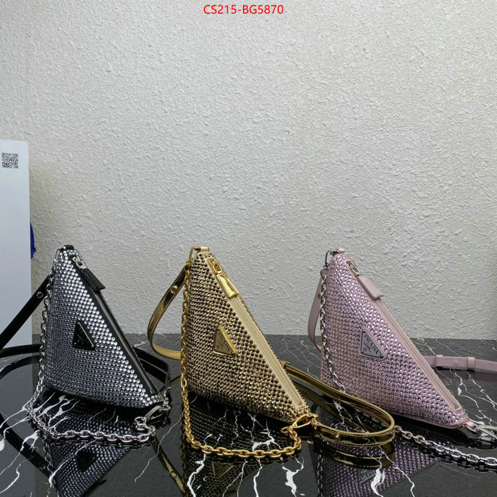 Prada Bags (TOP)-Triangle quality aaaaa replica ID: BG5870 $: 215USD,