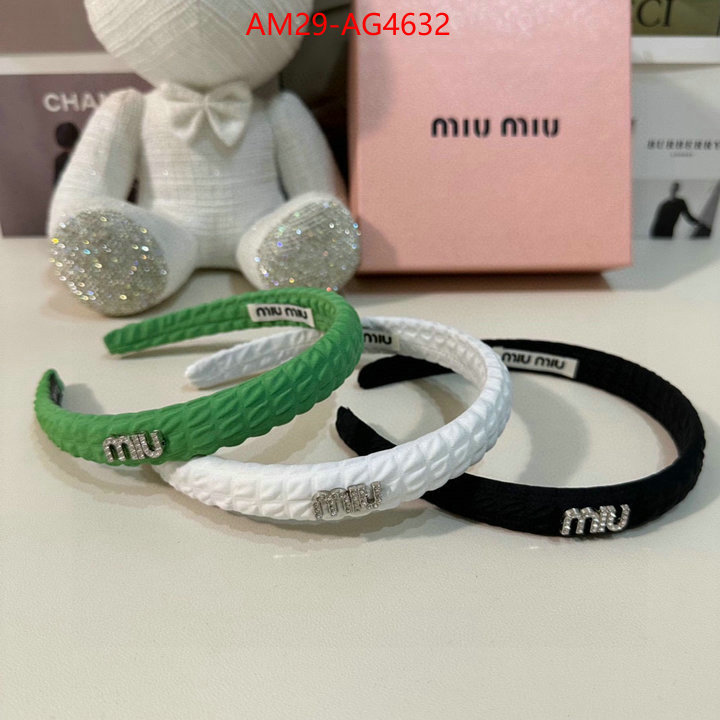 Hair band-MIU MIU how to find replica shop ID: AG4632 $: 29USD