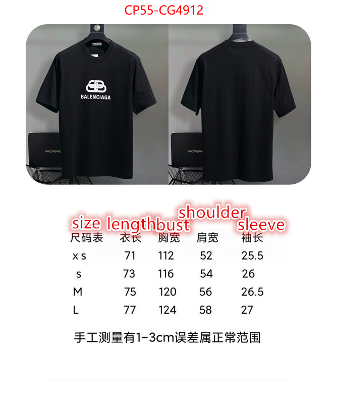 Clothing-Balenciaga replcia cheap from china ID: CG4912 $: 55USD