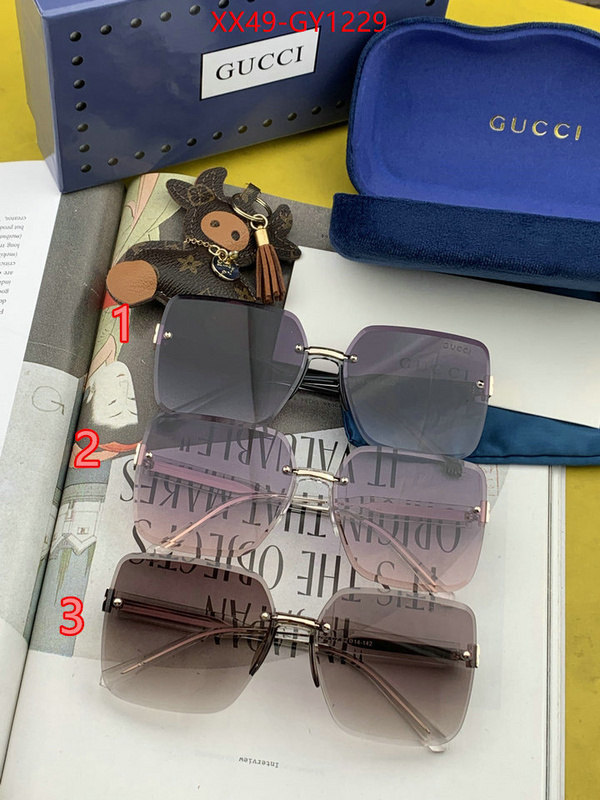 Glasses-Gucci wholesale imitation designer replicas ID: GY1229 $: 49USD