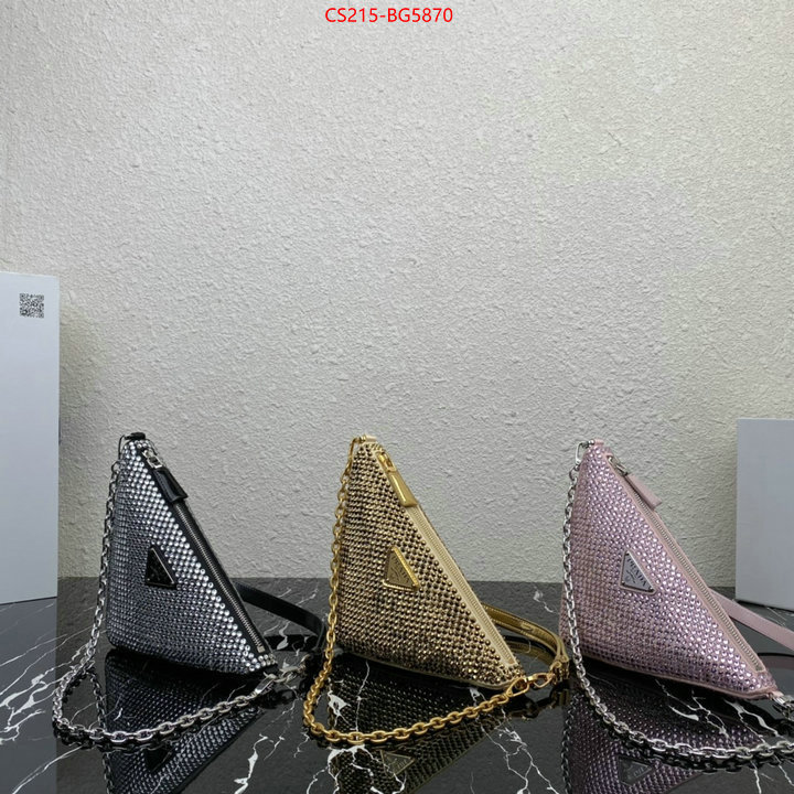Prada Bags (TOP)-Triangle quality aaaaa replica ID: BG5870 $: 215USD,