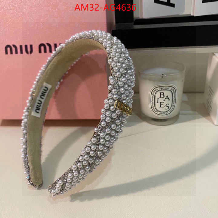 Hair band-MIU MIU high quality customize ID: AG4636 $: 32USD