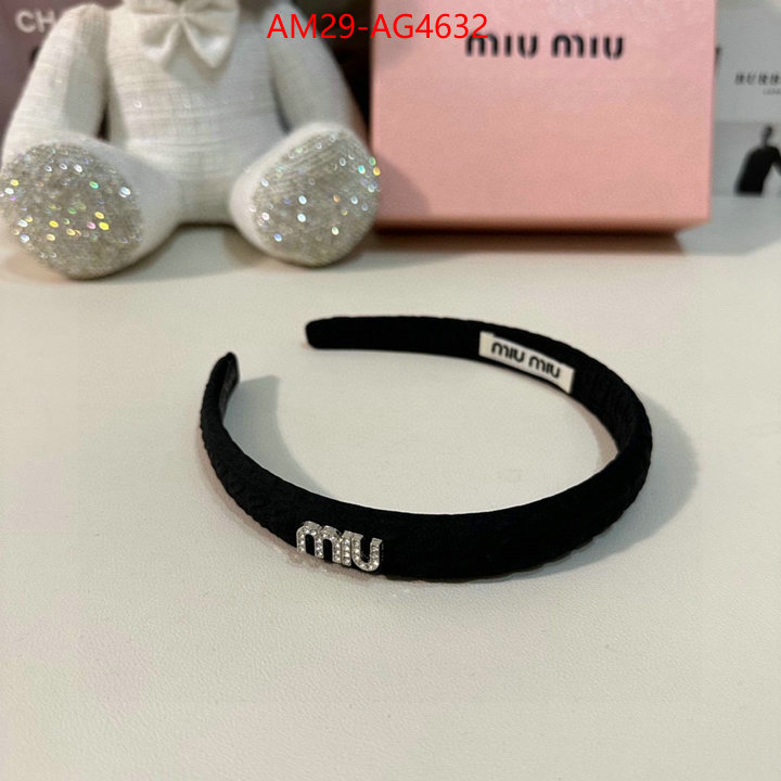 Hair band-MIU MIU how to find replica shop ID: AG4632 $: 29USD