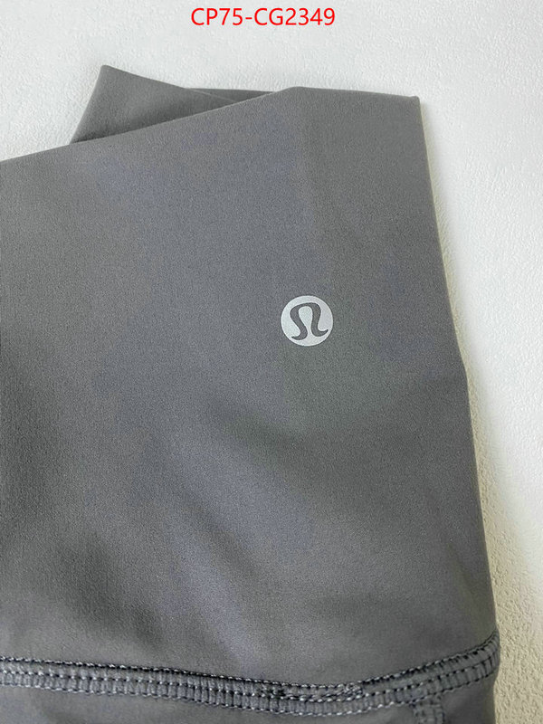 Clothing-Lululemon 2023 perfect replica designer ID: CG2349 $: 75USD