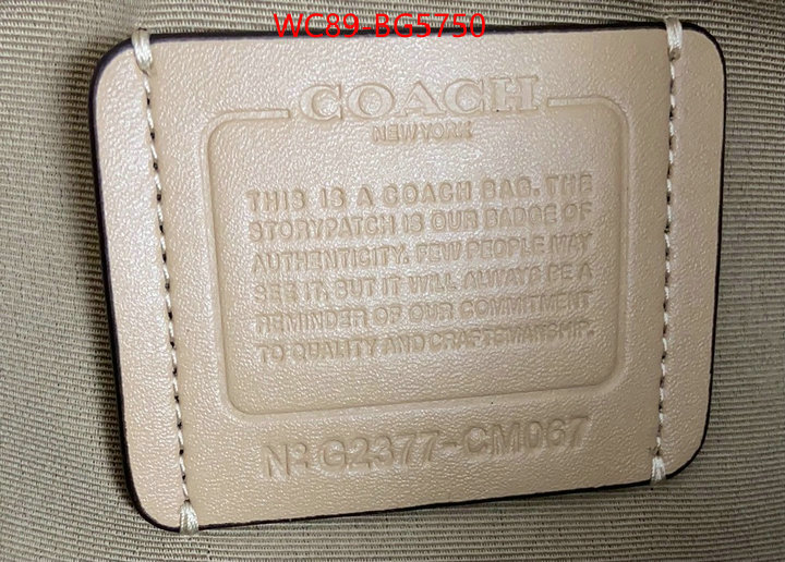 Coach Bags(4A)-Handbag- online china ID: BG5750 $: 89USD,