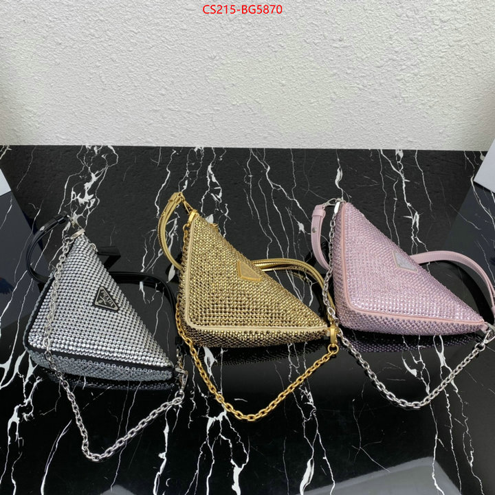 Prada Bags (TOP)-Triangle quality aaaaa replica ID: BG5870 $: 215USD,