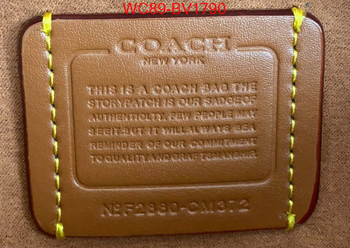 Coach Bags(4A)-Diagonal wholesale 2023 replica ID: BV1790 $: 89USD,