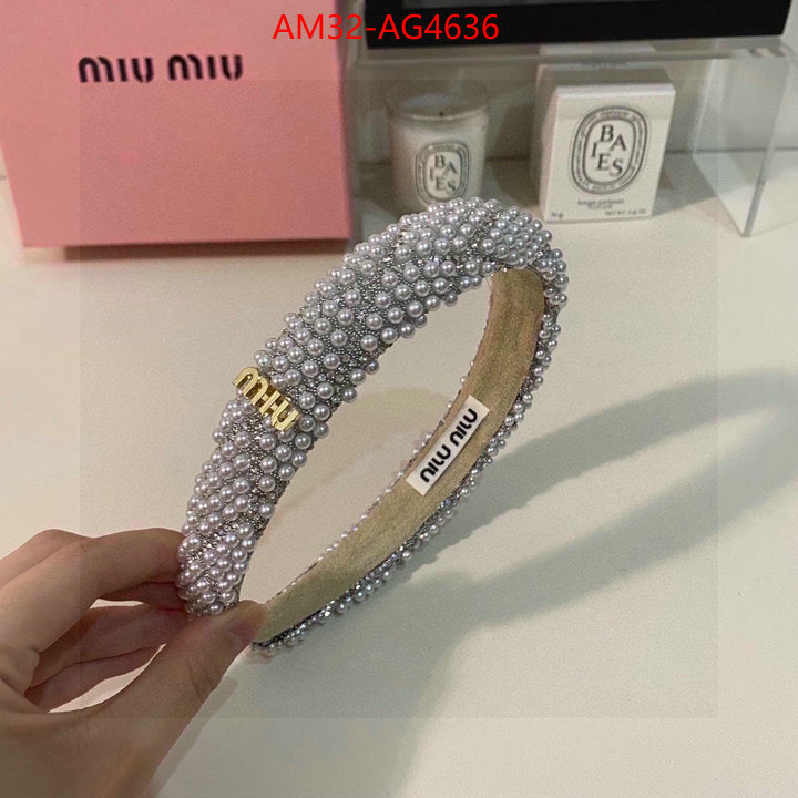 Hair band-MIU MIU high quality customize ID: AG4636 $: 32USD