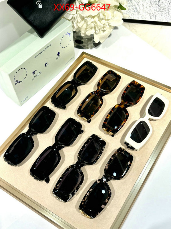 Glasses-Offwhite replicas buy special ID: GG6647 $: 69USD