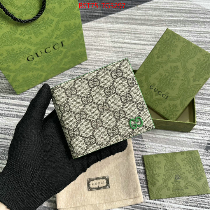 Gucci Bags(TOP)-Wallet- replica designer ID: TG5297 $: 75USD,