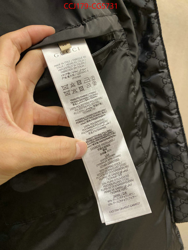 Down jacket Men-Gucci replica shop ID: CG5731 $: 179USD