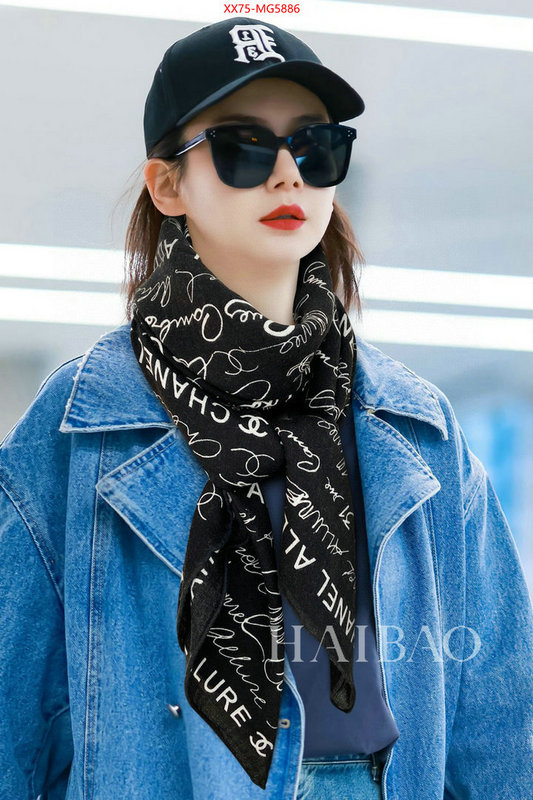 Scarf-Chanel quality replica ID: MG5886 $: 75USD