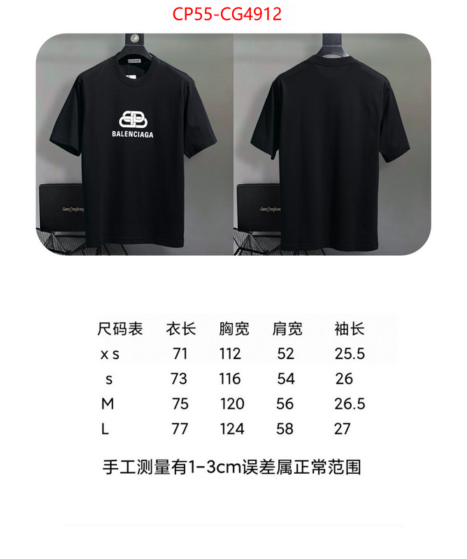 Clothing-Balenciaga replcia cheap from china ID: CG4912 $: 55USD