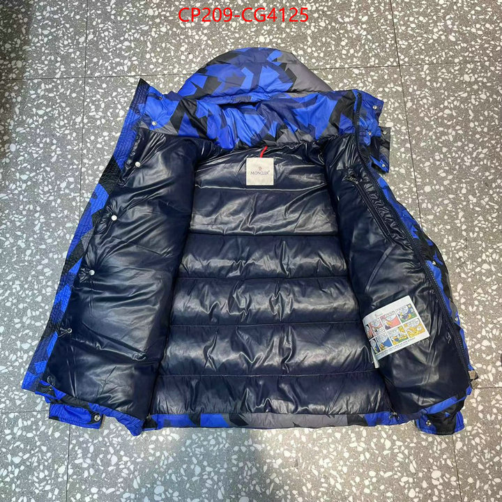 Down jacket Men-Moncler cheap online best designer ID: CG4125 $: 209USD