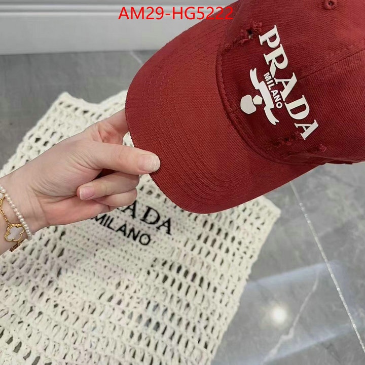 Cap (Hat)-Prada the best quality replica ID: HG5222 $: 29USD